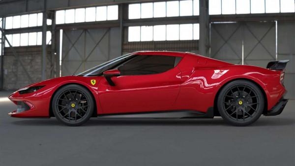 DMC法拉利296 GTB Squalo！綜合功率900馬力，加裝尾翼更像路特斯