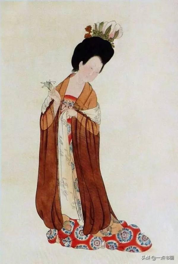 《簪花仕女圖》設色步驟分解 《簪花仕女圖》設色步驟分解