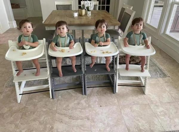 全球僅72例！女子誕下同卵四胞胎，絕了，打麻將永遠不缺人了