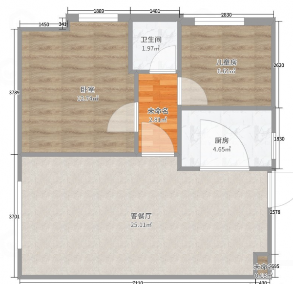 69㎡兩室一廳小戶型，也能搭出輕法式