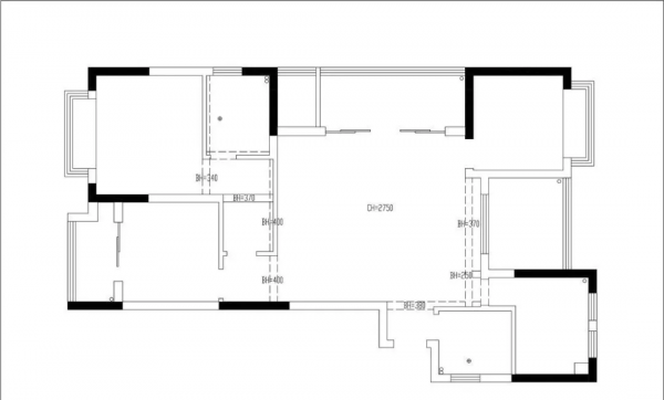 125平三居室,懸吊式電視背景牆、主臥隱藏衣帽間,極有個性 125平三居室,懸吊式電視背景牆、主臥隱藏衣帽間,極有個性
