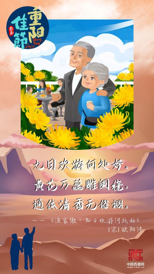 民俗海報︱詩畫暖重陽