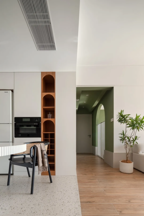 100㎡簡約北歐風格新房裝修，入戶+餐邊櫃絕了