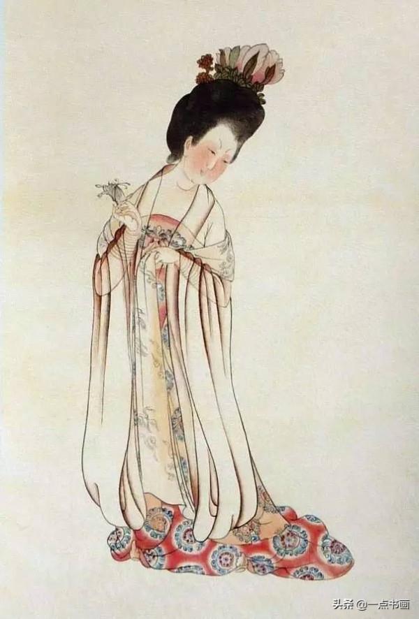 《簪花仕女圖》設色步驟分解 《簪花仕女圖》設色步驟分解