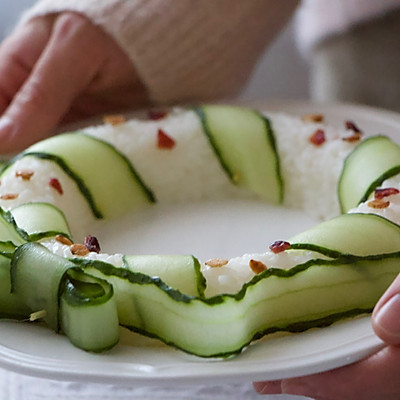 聖誕花環壽司#安佳佳倍容易聖誕季#