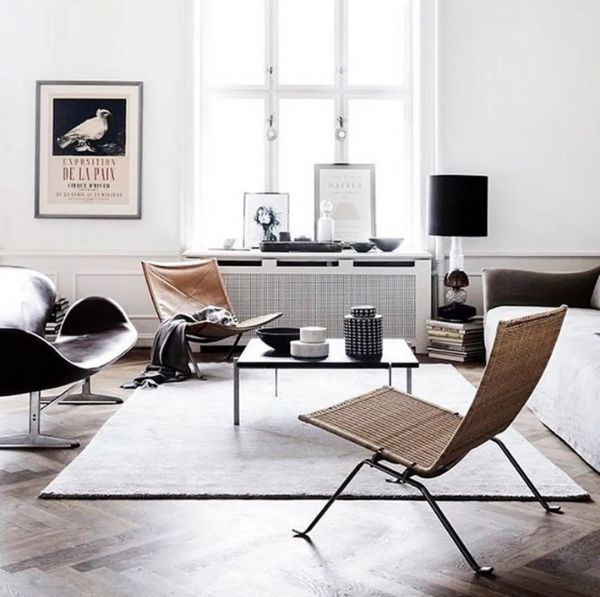 客廳不放沙發、茶几！反用這些，顏值美炸又省空間