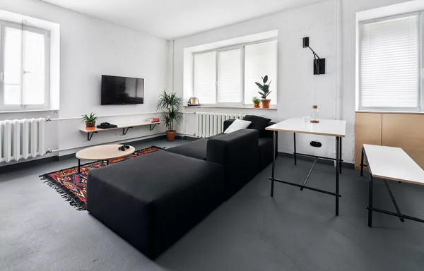 40平米小戶型，個性且帶有粗獷品味工業風