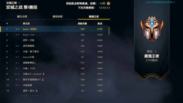 雲頂之弈S6首個2000分王者雲天分享攻略：巨像卡莎穩定上分