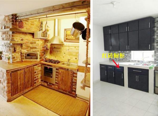 我也想試試！在廚房用紅磚砌個島臺，結結實實又耐用，成本也低
