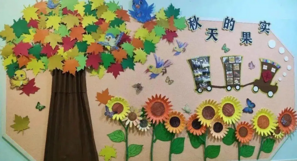 秋季主題環創來啦！主題牆、吊飾、家園欄、樹葉創意畫全齊了
