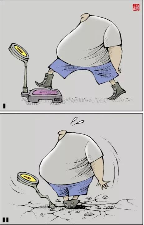 楊樹山漫畫《體重秤》6副