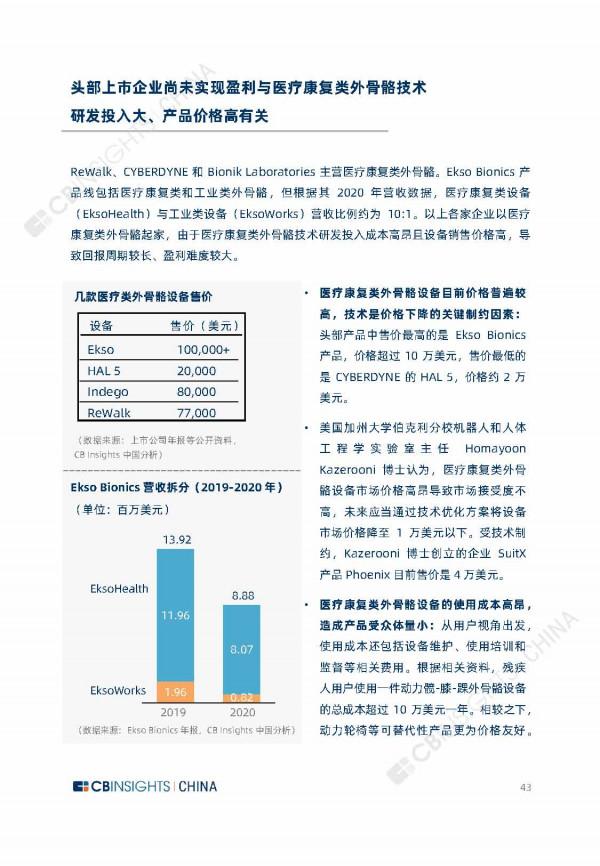 2021年全球外骨骼機器人產業研究報告（67頁完整版），限時下載