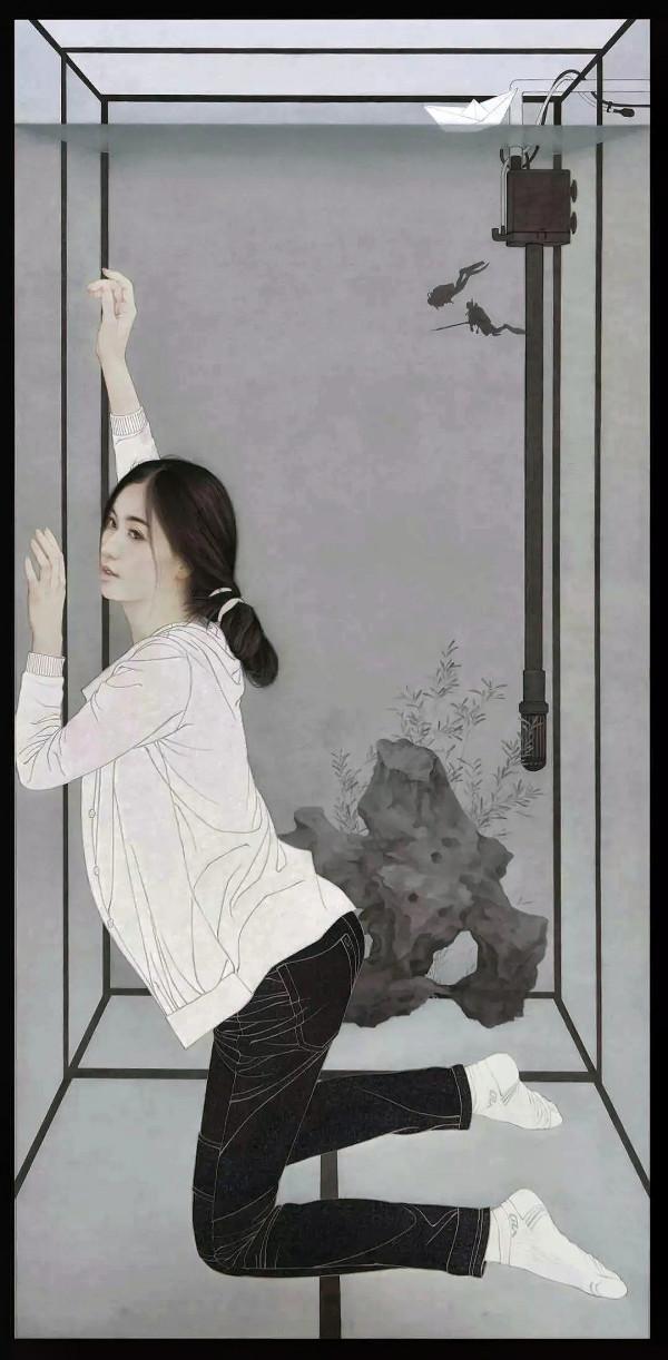 時尚的女人&mdash;&mdash;畫家範春曉現代工筆女性繪畫作品