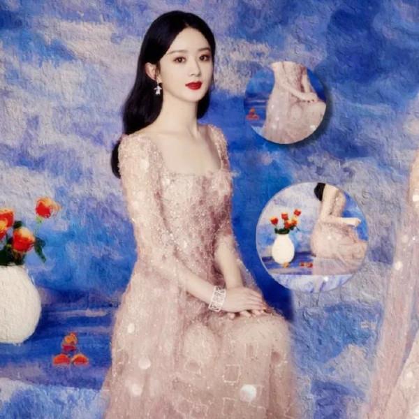 趙麗穎這組油畫照太絕了吧