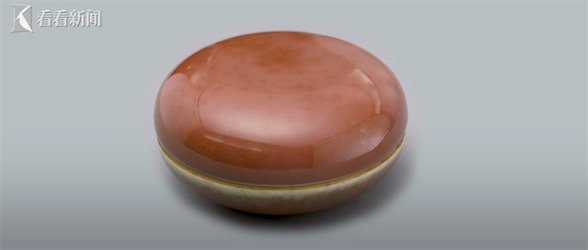 “藝見 上博”尋跡文明｜清康熙豇豆紅釉印盒