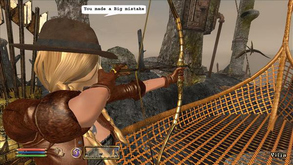 《上古卷軸4》空中飛艇MOD 攜友飛天探索西羅迪爾