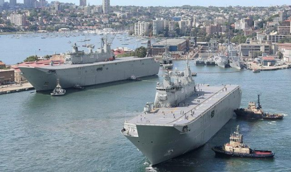 這回輪到澳大利亞，準航母在湯加癱瘓，服役6年多至今買不起F35B