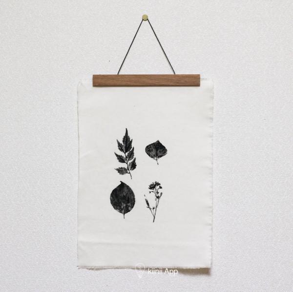 留住自然的色彩和圖案,有趣有料的植物拓印 留住自然的色彩和圖案,有趣有料的植物拓印