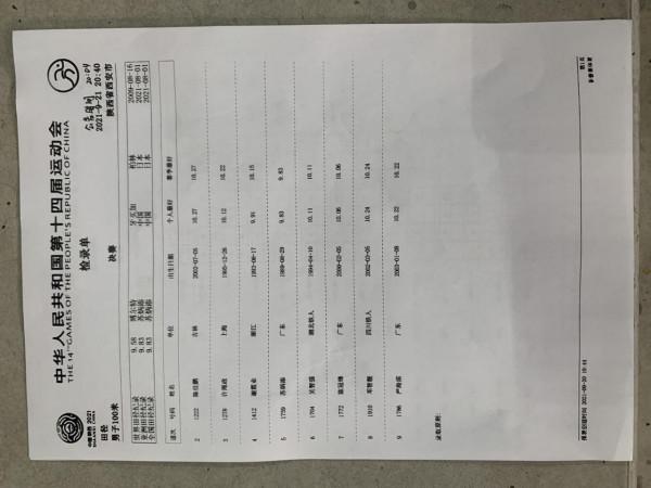 中秋全運百米飛人大戰一觸即發 中秋全運百米飛人大戰一觸即發