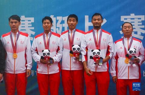 全運會-賽艇男子四人雙槳決賽：聯合隊獲得冠軍