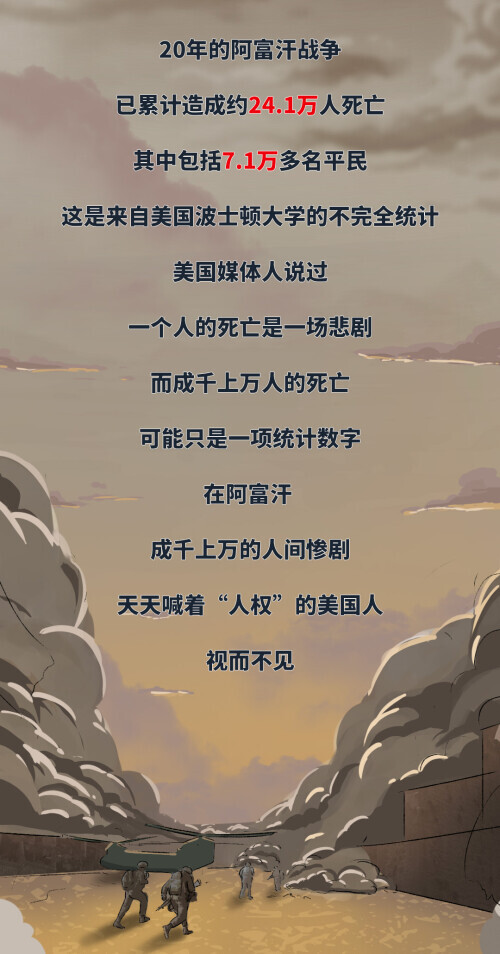 一圖丨美國真相之阿富汗戰亂20年