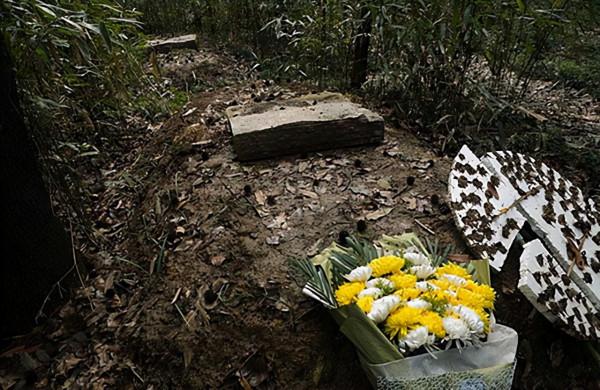 戴笠墓地：七個老農挖了一星期才挖開，屍身被丟棄於小水塘