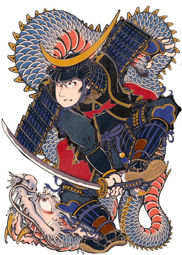 插畫丨浮世繪party！大膽有趣的想象，將經典演繹出時尚流行