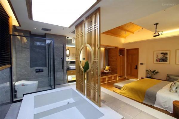 度假天花板，一房一私湯|都江堰冬季私湯溫泉民宿溫暖你心！