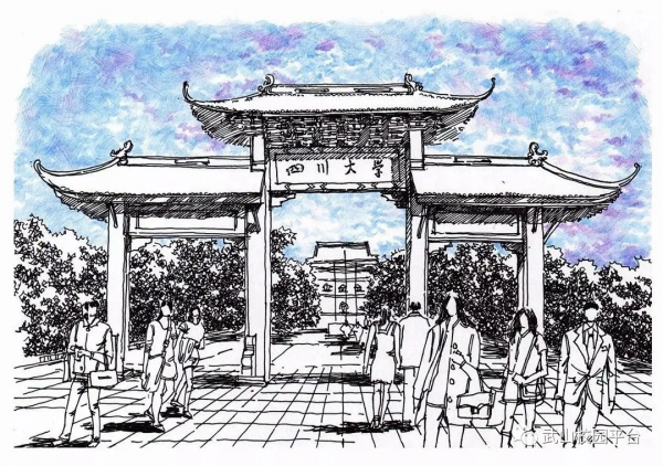 中國大學校門手繪，快來看有沒有你的大學