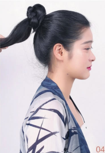 宋風造型：男性化高發髻