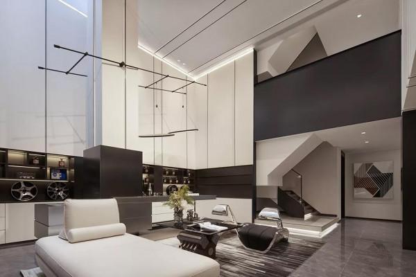 400㎡現代合院，充滿科技感的豪宅