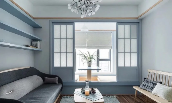 70平一居室，超大衣帽間，走廊收納櫃，陽臺榻榻米，都好喜歡