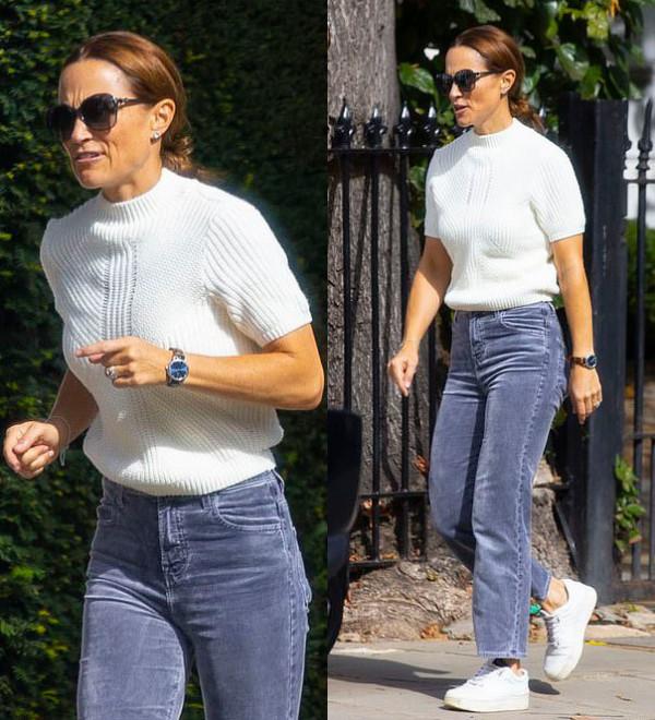 凱特王妃的富婆妹妹久違露面,毛衣牛仔褲顯活力,就是面龐太蒼老 凱特王妃的富婆妹妹久違露面,毛衣牛仔褲顯活力,就是面龐太蒼老