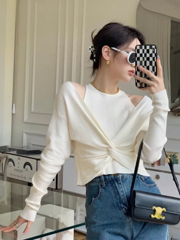 奶奶衫+連衣裙、西裝+闊腿褲，今秋王炸組合，顯高顯瘦炸了