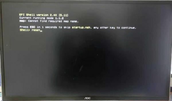 AOC一體機電腦開機黑屏SHELL命令列狀態,進不去Windows故障處理 AOC一體機電腦開機黑屏SHELL命令列狀態,進不去Windows故障處理