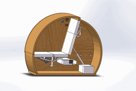 具有淨化空氣，隔音，保溫多種功能的扇貝床