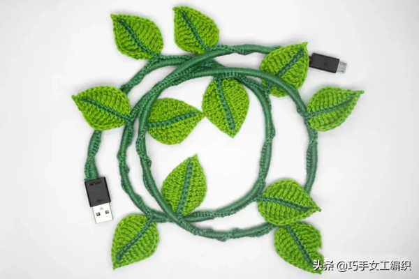 家裡的電源線用這招改造太讚了，多種葉子的鉤法，美爆整個家