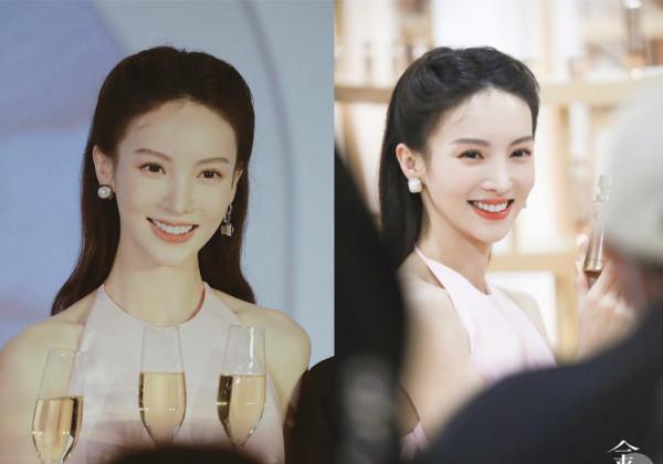 穿上這些禮服就不要坐下？金晨穿粉裙明豔甜美，卻被禮服褶皺扣分