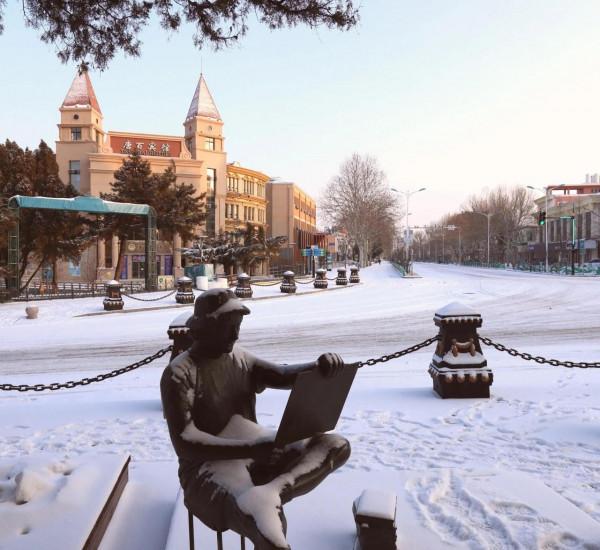 雪後北戴河街頭