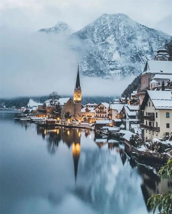 大雪過後，唯美的童話世界