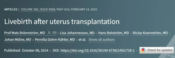 36歲，天生沒有子宮，植入死者的子宮後，她終於懷孕了