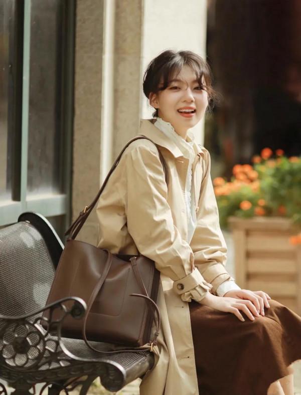 158小個子風衣搭配~秋天最受歡迎的棕色系 158小個子風衣搭配~秋天最受歡迎的棕色系