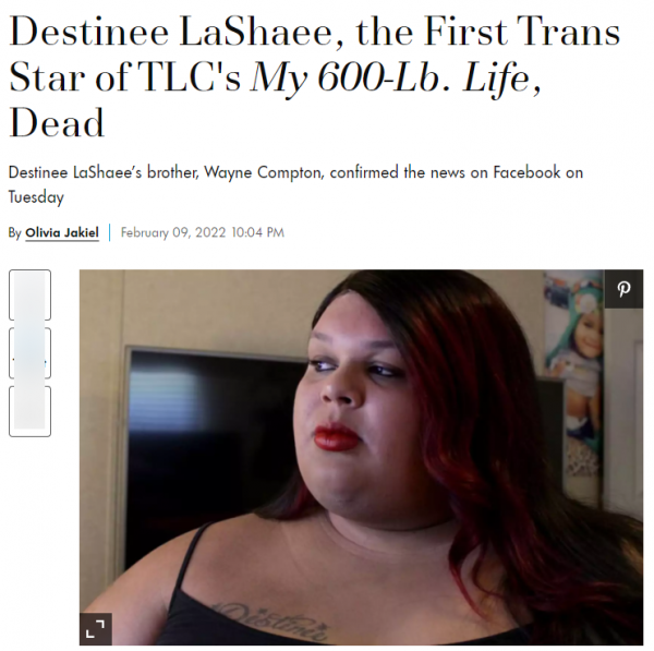 美國600斤女明星自殺死亡,年僅30歲,去世前曾減去四百多斤 美國600斤女明星自殺死亡,年僅30歲,去世前曾減去四百多斤