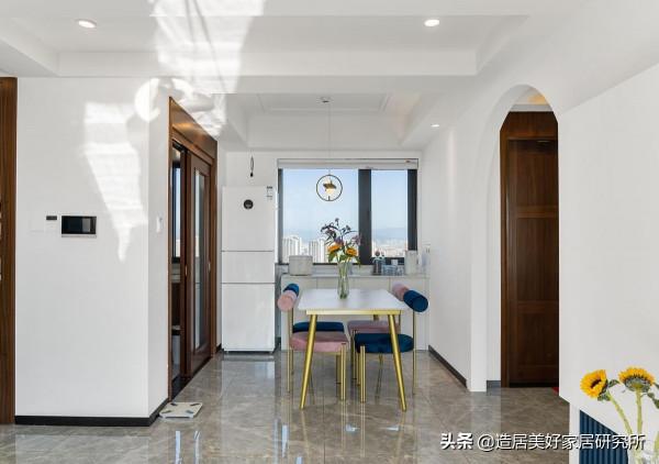 現代輕奢 ▏重塑120㎡複式家，用色彩演繹空間浪漫