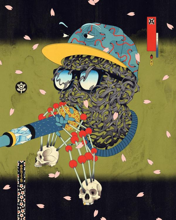 插畫丨強烈的色彩與動感衝擊力，復古又迷人，情節表現極為豐富