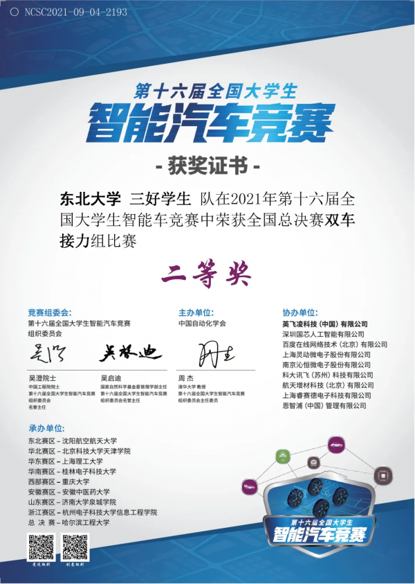 一冠一亞！時隔13年，東大智慧車再創佳績！