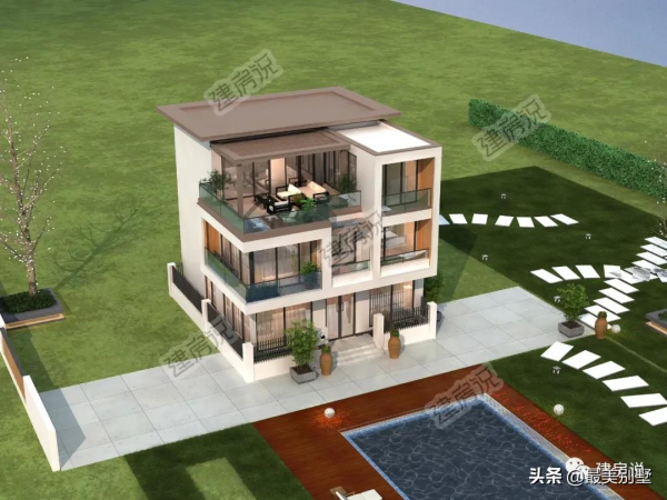 不當房奴！回鄉建棟漂亮現代風別墅，生活樂逍遙