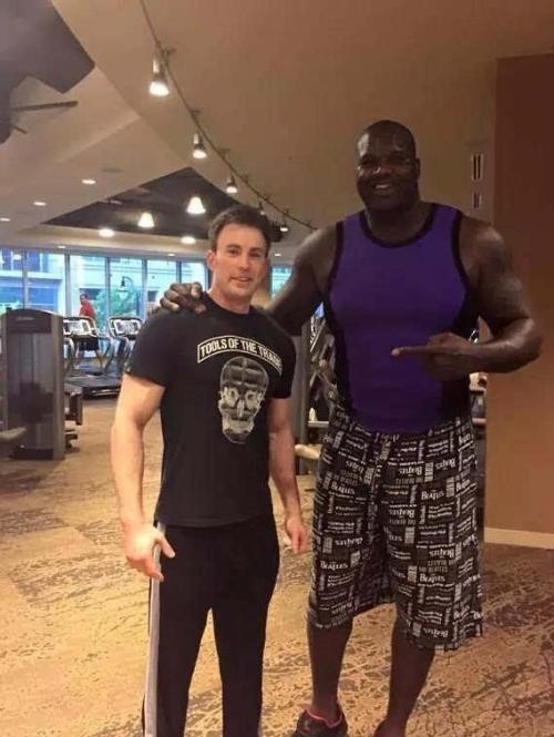 這些肌肉壯漢與NBA巨人合影，秒變渣渣！施瓦辛格瞬間小了2圈