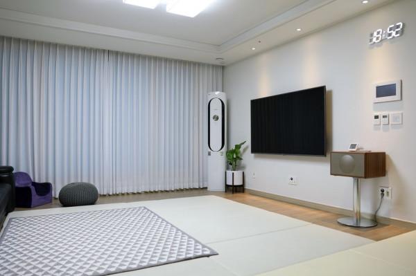 韓國這套百平米的房子，不過度裝修，整潔有序是二胎家庭的榜樣