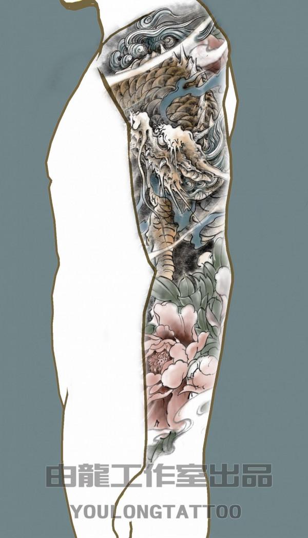 花臂麒麟紋身圖案 花臂麒麟紋身圖案